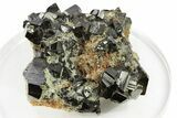 Gemmy Cassiterite Crystals on Quartz - Viloco Mine, Bolivia #249656-1